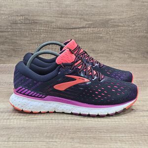 Brooks Transcend 6 Women's Size 10B Black Purple Running Shoes (1202871B080)